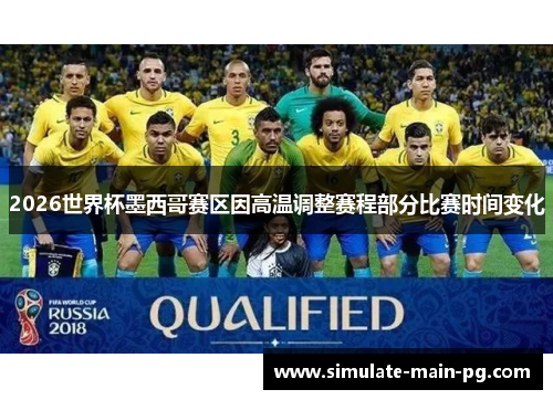2026世界杯墨西哥赛区因高温调整赛程部分比赛时间变化
